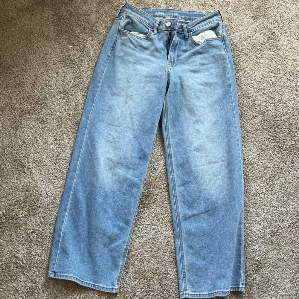 Old navy wide leg jean size 6S